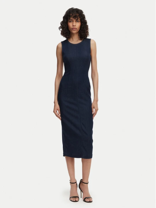 Zdjęcie produktu Guess Sukienka codzienna W6RK72 D6980 Granatowy Regular Fit