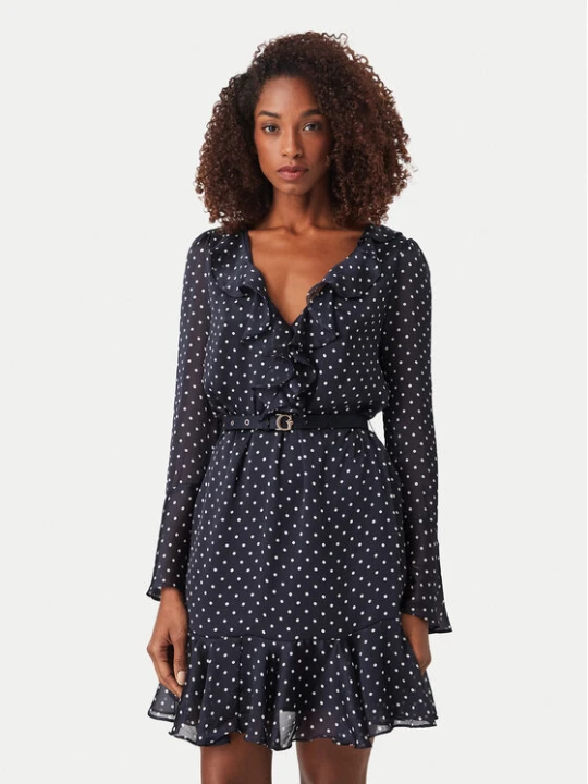 Zdjęcie produktu Guess Sukienka codzienna W6YK35 W2959 Granatowy Regular Fit