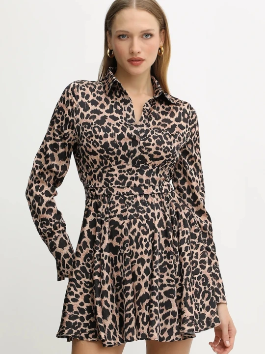Zdjęcie produktu Guess sukienka CONCETTA beżowy