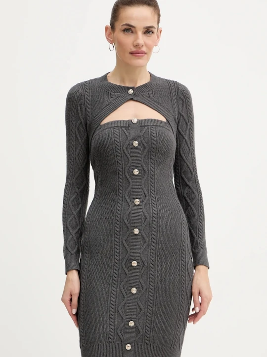Zdjęcie produktu Guess sukienka DAPHNE szary
