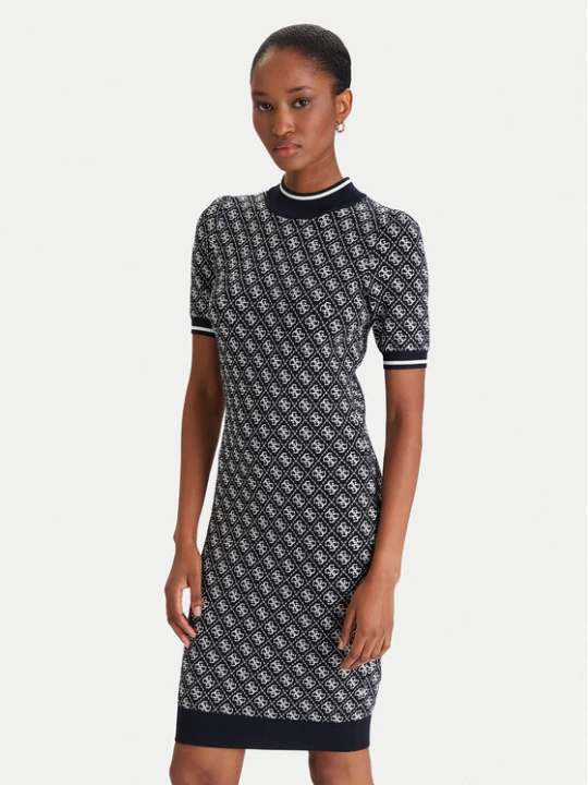 Zdjęcie produktu Guess Sukienka dzianinowa W3YK39 Z37K0 Granatowy Regular Fit