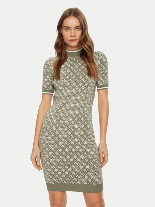 Zdjęcie produktu Guess Sukienka dzianinowa W3YK39 Z37K0 Zielony Regular Fit