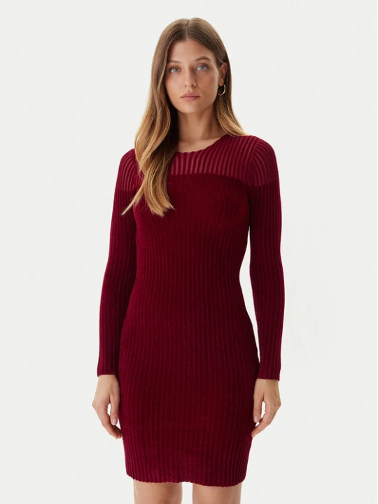 Zdjęcie produktu Guess Sukienka dzianinowa W5BK63 Z0890 Czerwony Slim Fit