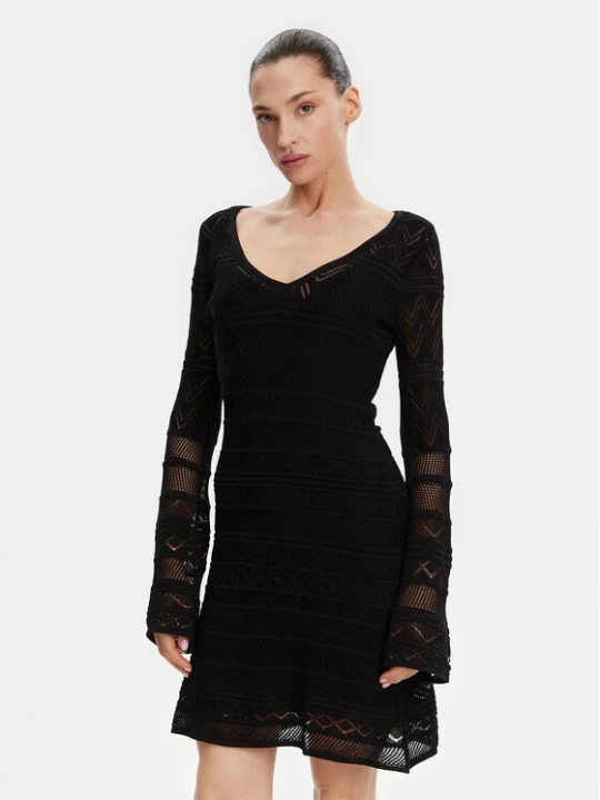 Zdjęcie produktu Guess Sukienka dzianinowa W5GK48 Z3E22 Czarny Slim Fit