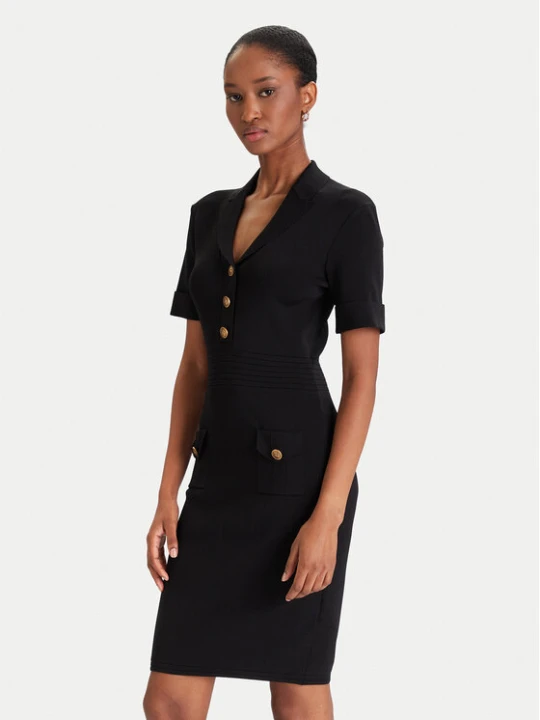 Zdjęcie produktu Guess Sukienka dzianinowa W5YK29 Z0130 Czarny Slim Fit