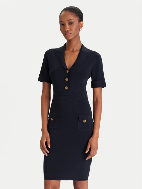 Zdjęcie produktu Guess Sukienka dzianinowa W5YK29 Z0130 Granatowy Slim Fit