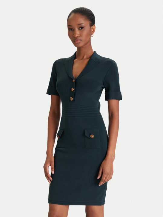 Zdjęcie produktu Guess Sukienka dzianinowa W5YK29 Z0130 Zielony Slim Fit