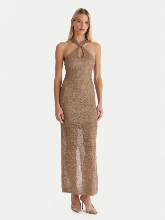 Zdjęcie produktu Guess Sukienka dzianinowa W5YK48 Z37G0 Beżowy Slim Fit