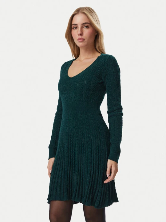 Zdjęcie produktu Guess Sukienka dzianinowa W6BK31 Z1443 Zielony ciemny Regular Fit