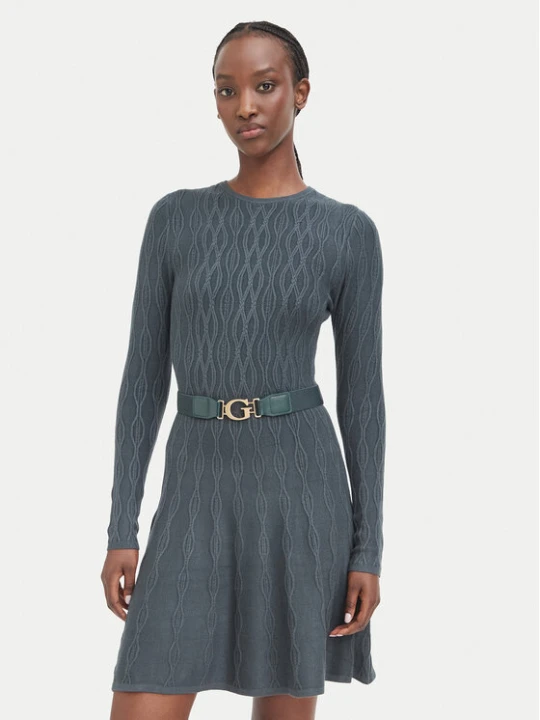 Zdjęcie produktu Guess Sukienka dzianinowa W6BK64 Z1569 Zielony Regular Fit
