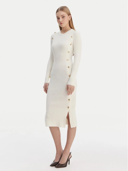 Zdjęcie produktu Guess Sukienka dzianinowa W6RK06 Z2YJ2 Écru Regular Fit Kremowy
