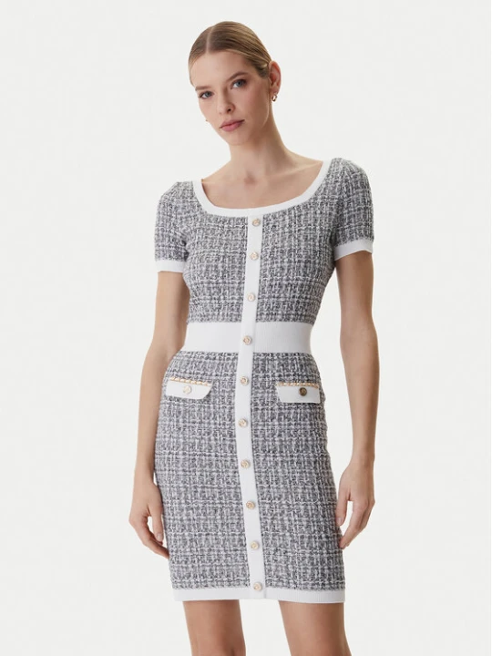Zdjęcie produktu Guess Sukienka dzianinowa W6RK42 Z0361 Szary Regular Fit