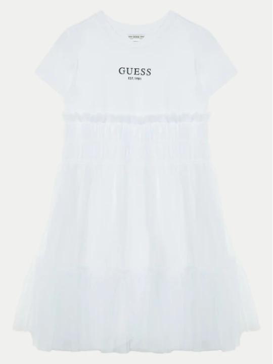 Zdjęcie produktu Guess Sukienka elegancka J5RK18 K6YW0 Biały Regular Fit