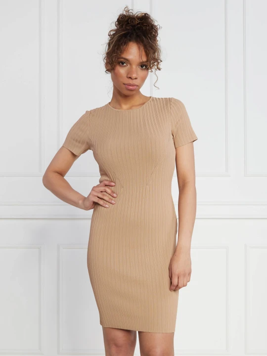 Zdjęcie produktu GUESS Sukienka ES SS ANNE SWTR beżowy