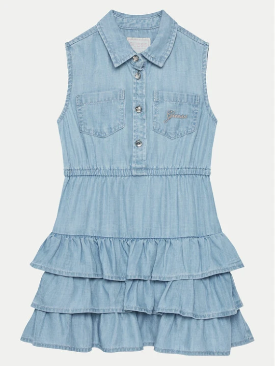 Zdjęcie produktu Guess Sukienka jeansowa K5RK19 D3X30 Niebieski Regular Fit