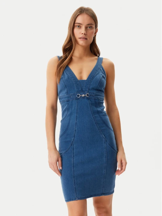 Zdjęcie produktu Guess Sukienka jeansowa W5GK75 D5LK0 Niebieski Regular Fit