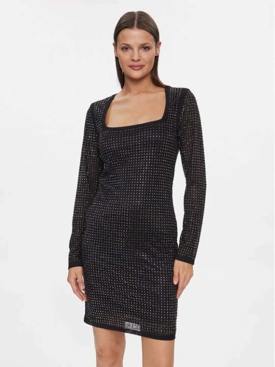 Zdjęcie produktu Guess Sukienka koktajlowa W4RK46 KBZX0 Czarny Bodycon Fit