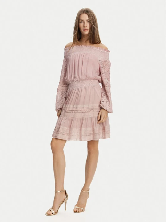 Zdjęcie produktu Guess Sukienka koktajlowa W5GK24 WE550 Różowy Regular Fit