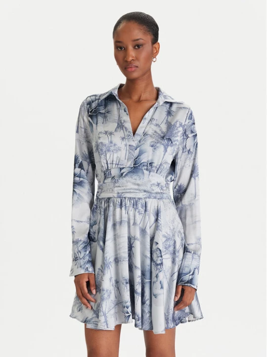 Zdjęcie produktu Guess Sukienka koktajlowa W5YK00 WF1T2 Niebieski Regular Fit