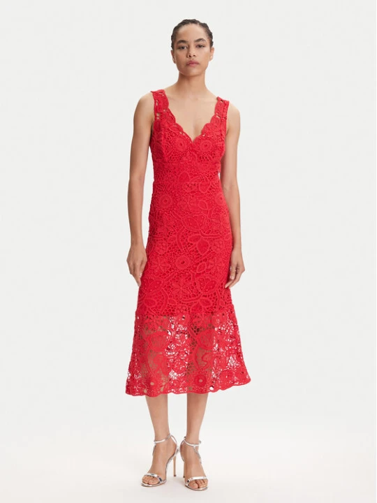 Zdjęcie produktu Guess Sukienka koktajlowa W5YK0U WHF50 Czerwony Regular Fit