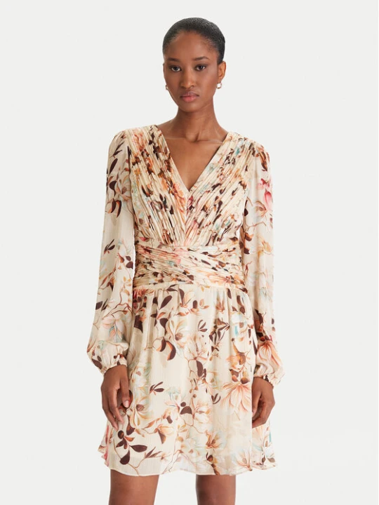 Zdjęcie produktu Guess Sukienka koktajlowa W5YK20 WDW82 Beżowy Regular Fit