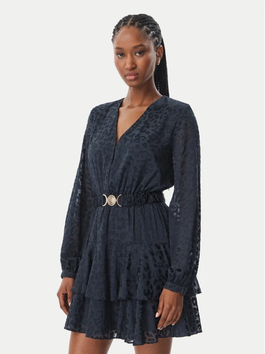 Zdjęcie produktu Guess Sukienka koktajlowa W6BK42 W4225 Granatowy Regular Fit