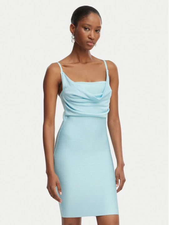 Zdjęcie produktu Guess Sukienka koktajlowa W6GK83 Z0686 Niebieski Slim Fit