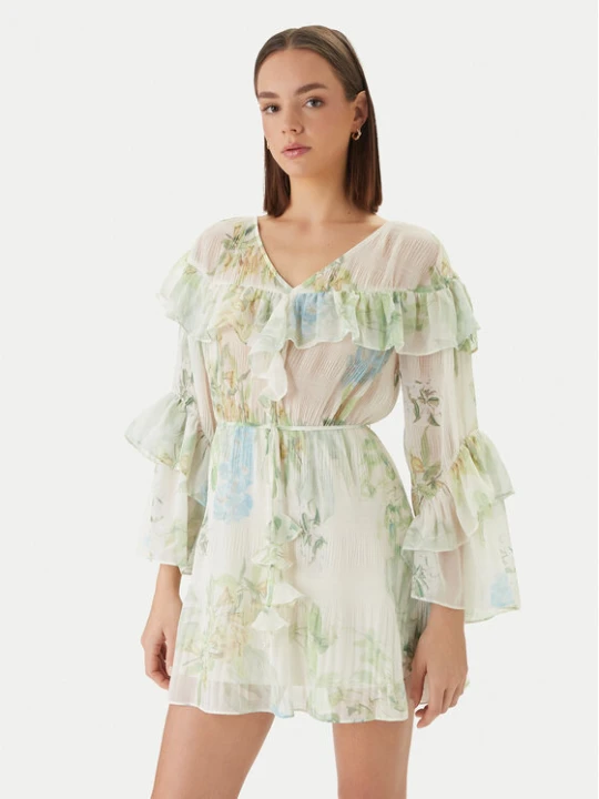 Zdjęcie produktu Guess Sukienka koktajlowa W6GKA5 W2400 Zielony Regular Fit