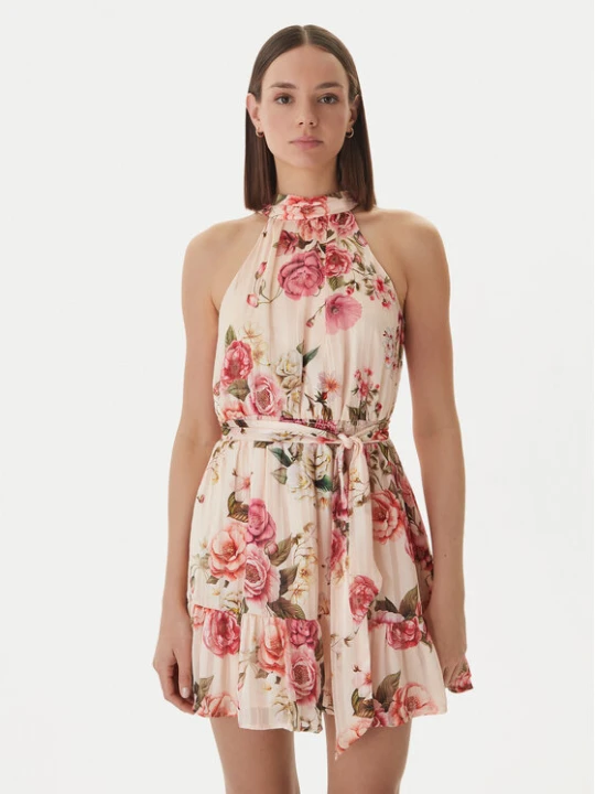 Zdjęcie produktu Guess Sukienka koktajlowa W6GKAE W2555 Beżowy Regular Fit