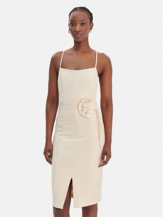 Zdjęcie produktu Guess Sukienka koktajlowa W6RK0G KC9O0 Beżowy Regular Fit