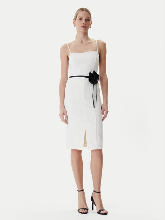 Zdjęcie produktu Guess Sukienka koktajlowa W6RK0G KC9O0 Écru Regular Fit Kremowy