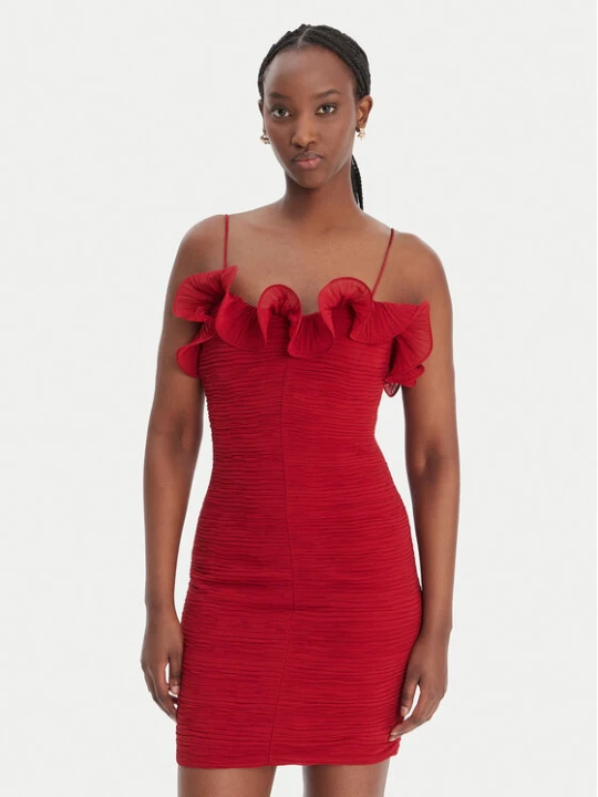 Zdjęcie produktu Guess Sukienka koktajlowa W6RK80 WI342 Czerwony Classic Fit