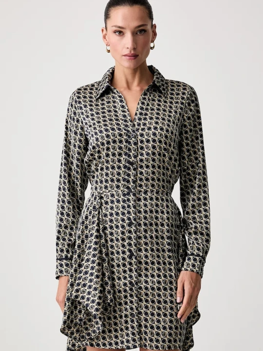 Zdjęcie produktu Guess sukienka koszulowa ALYA granatowy