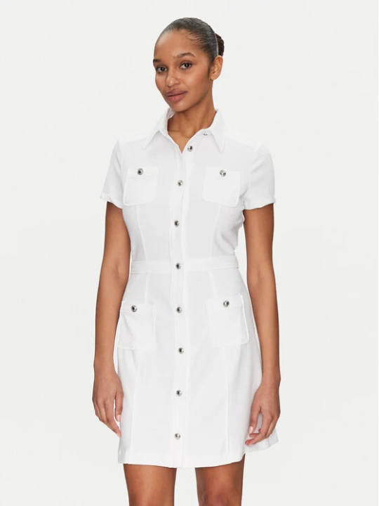 Zdjęcie produktu Guess Sukienka koszulowa W5GK70 KCBO2 Biały Regular Fit