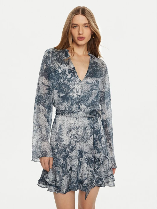 Zdjęcie produktu Guess Sukienka koszulowa W5RK35 WDW82 Niebieski Classic Fit