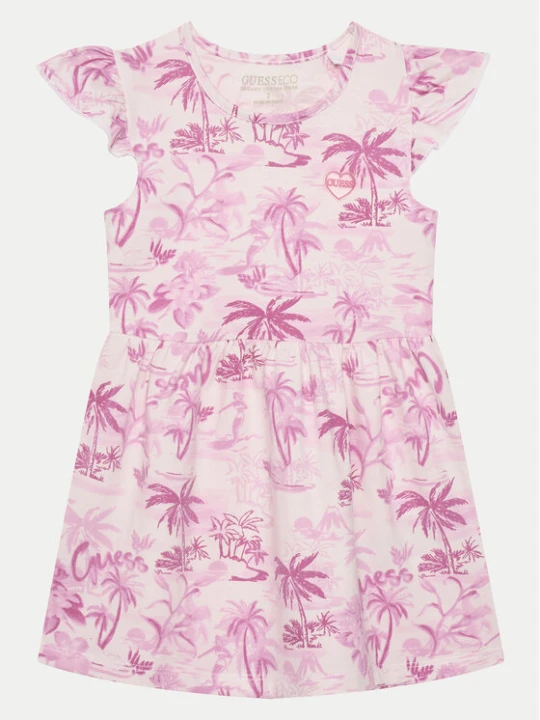 Zdjęcie produktu Guess Sukienka letnia K5GK14 K6YW4 Różowy Regular Fit