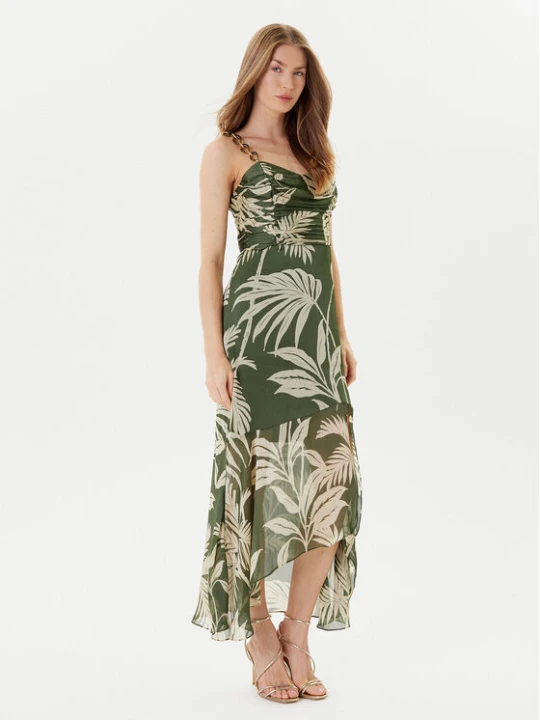 Zdjęcie produktu Guess Sukienka letnia W5YK64 WCWF2 Zielony Regular Fit