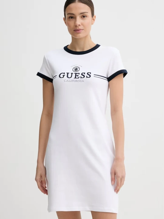 Zdjęcie produktu Guess sukienka MILA biały