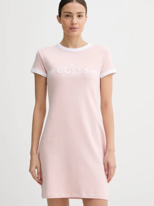 Zdjęcie produktu Guess sukienka MILA różowy