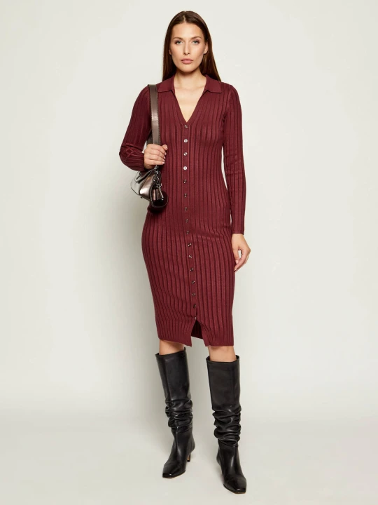 Zdjęcie produktu GUESS Sukienka MIRANDA bordowy
