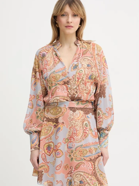 Zdjęcie produktu Guess sukienka PAISLEY pomarańczowy