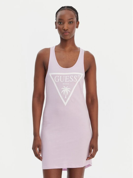Zdjęcie produktu Guess Sukienka plażowa E3GP03 JA914 Fioletowy Regular Fit