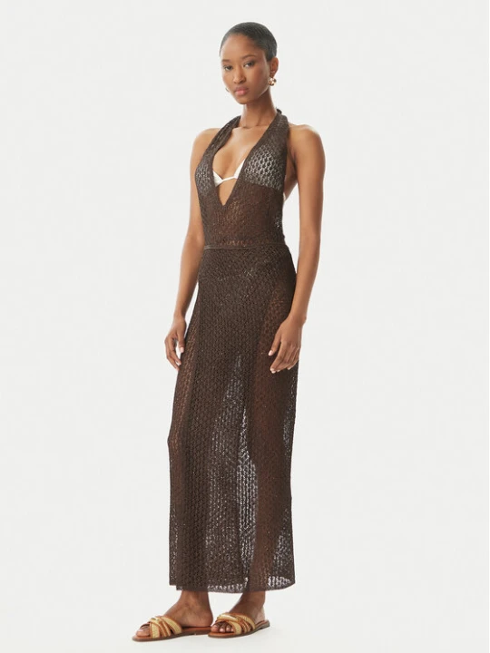 Zdjęcie produktu Guess Sukienka plażowa E6GK04 Z5402 Brązowy Classic Fit