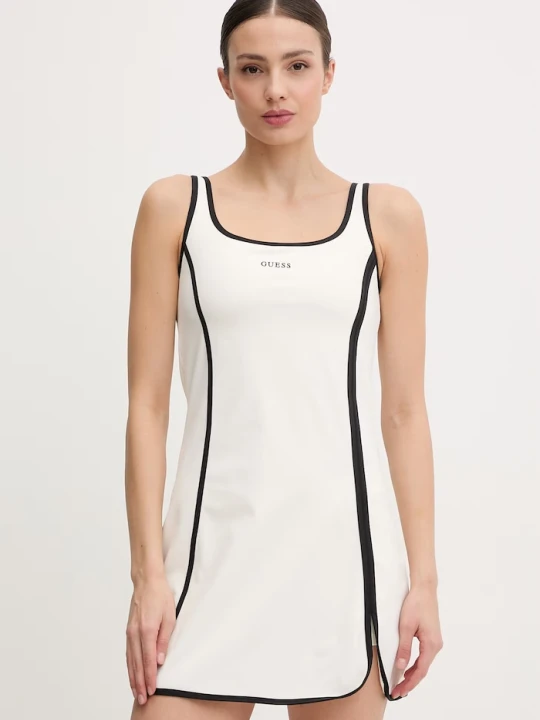 Zdjęcie produktu Guess sukienka SARAH beżowy