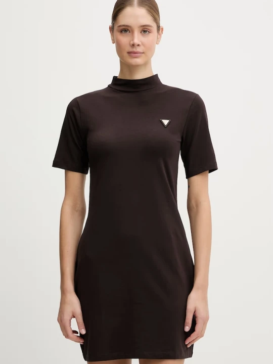 Zdjęcie produktu Guess sukienka SONIA brązowy