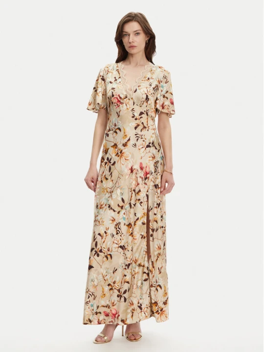 Zdjęcie produktu Guess Sukienka wieczorowa W5YK01 WHEZ2 Beżowy Regular Fit