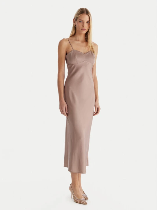 Zdjęcie produktu Guess Sukienka wieczorowa W5YK35 WHEZ2 Beżowy Slim Fit