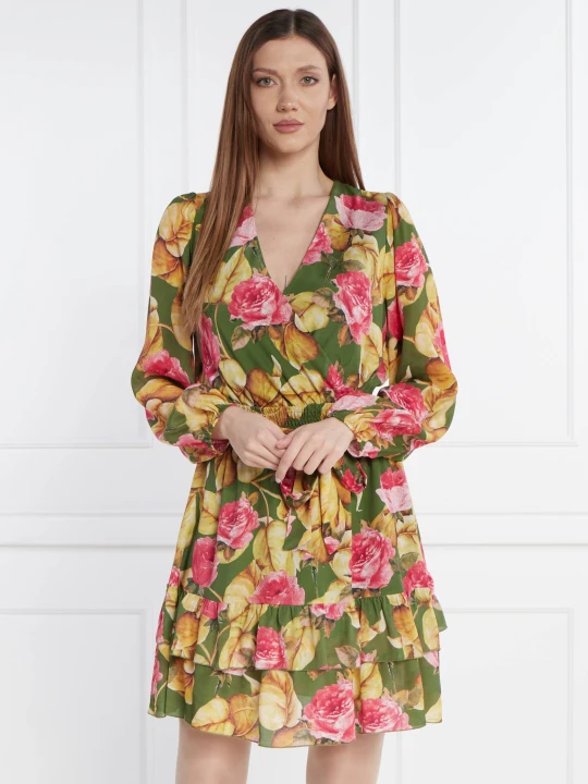 Zdjęcie produktu GUESS Sukienka z paskiem | z dodatkiem jedwabiu