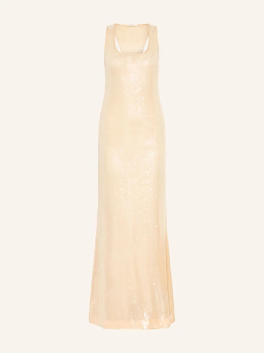Zdjęcie produktu Guess Sukienka Z Siateczki Z Cekinami beige JASNOBRĄZOWY