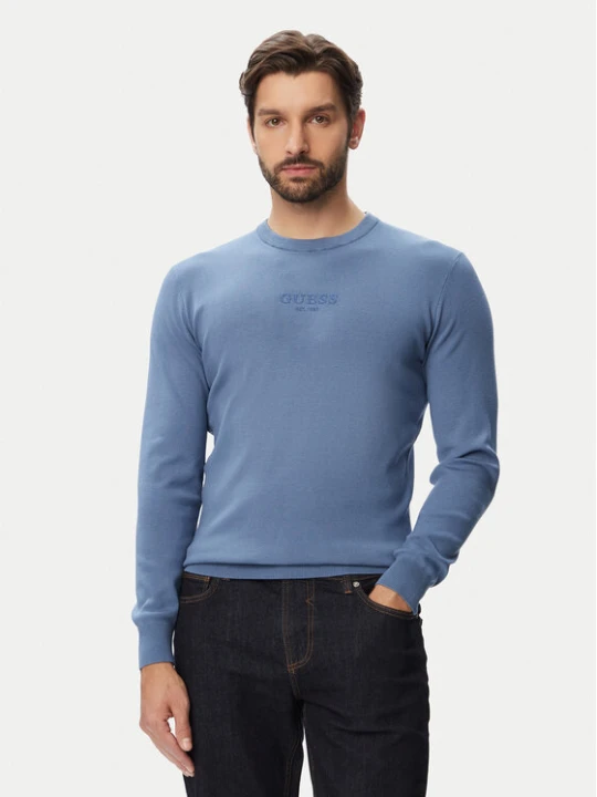 Zdjęcie produktu Guess Sweter M6YR12 Z0917 Niebieski Regular Fit